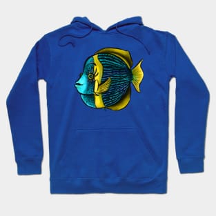 Angelfish Tropical Fish With Eyelashes Hoodie